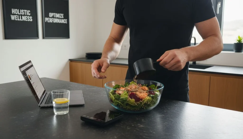 Ultra Bann men meal prepping