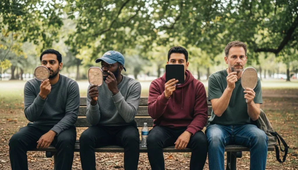 Ultra Bann Men with different skin types outdoors